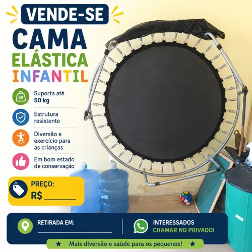 VENDE-SE CAMA ELÁSTICA INFANTIL