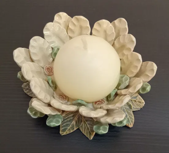 Porta Velas Sofisticado Darly Pellegrini 13 cm