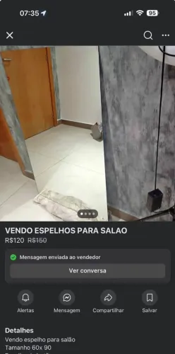 Vendo espelho de salão  de beleza 