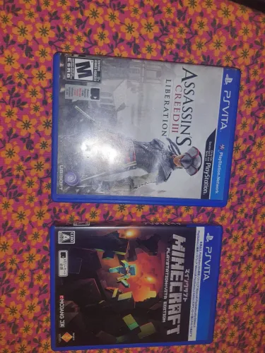 Coletânea dois jogos para psvita,assassins creed liberation e minecraft para psvita ps vit