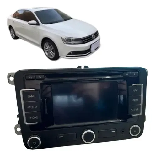 Multimídia Radio Cd Play Comando Som Vw Jetta Amarok Rns315