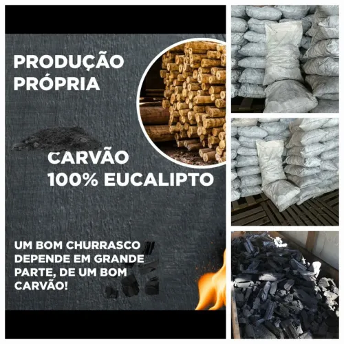 Carvão 100% eucalipto