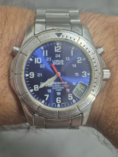 Relógio LORUS LUMIBRITE V52H - FABRICADO PELA SEIKO