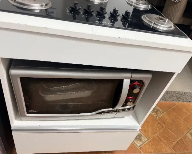 Fogão cooktop e armario para fogão cooktop