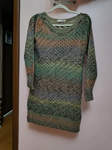 Max pullover em tricô Aquamar tamanho M