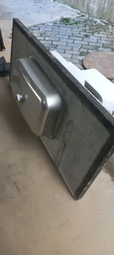Bancada com cuba inox tramontina nova e sem uso.