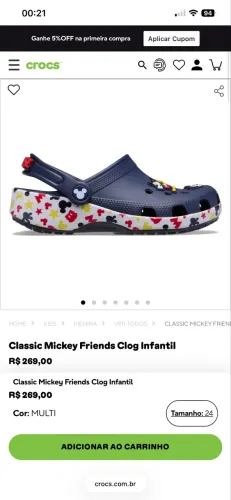 CROCS ORIGINAL UNISSEX MICKEY