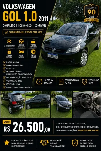 Volkswagen Gol Geração V 1.0 8V MI Total Flex Mec. 4P 2011