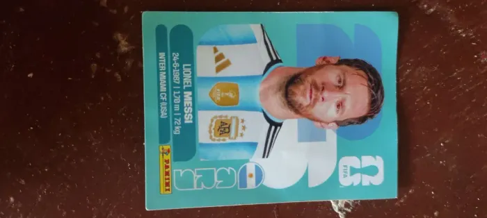 Figurinha do Lionel Messi original 