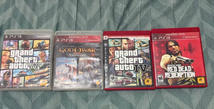 JOGOS PS3: RED DEAD REDEMPTION/ GTA 5/ GTA 4 / GOD OF WAR COLLECTIONS