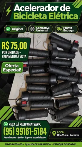 Acelerador de bicicleta elétrica