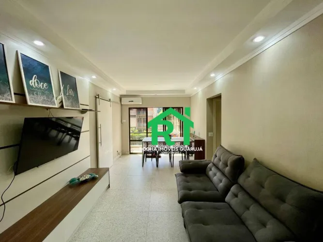 Apartamento com 2 quartos, varanda e 1 vaga á venda em Enseada, Guarujá
