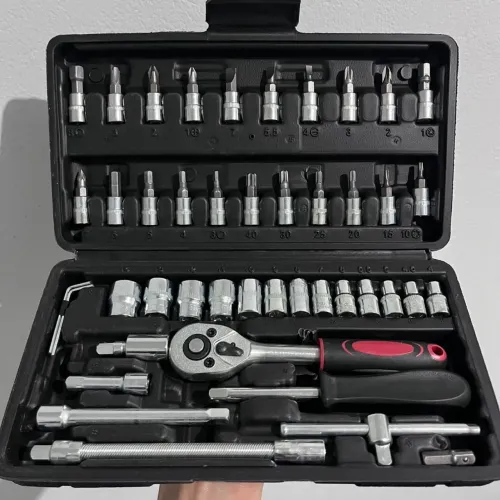 Kit chave catraca 46 peças