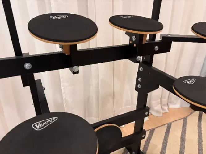 Bateria Praticável Vamper 9 Pads + Pedal Mecânico