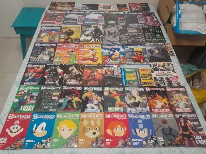 Lote Livros e Revistas Retrô Games
