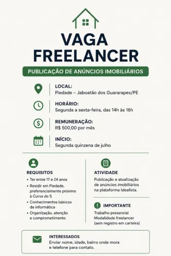 Vaga Freelancer - Publicar anúncios
