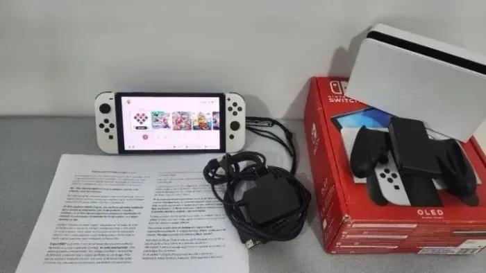 switch oled desbloqueado com lojinha 128gb envio olxpay