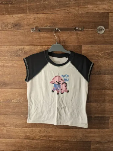 blusa ovelhinha rosa | baby tee youcom