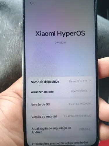 Smartphone xiaomi redimi note 12 redimi note 12S 256GB