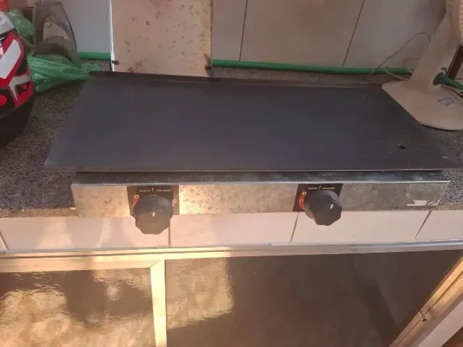 Chapa a Gás para lanche 2 queimadores
