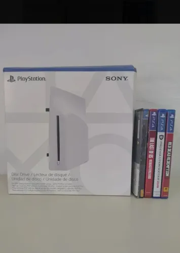 Driver de disco para PlayStation 5 Slim e pro + 4 jogos