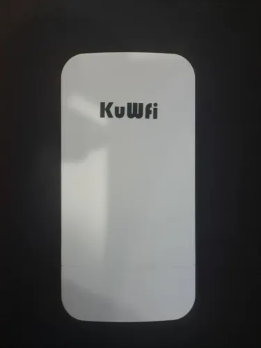 CPE Ponto a Ponto KuWFi 300Mbps 2.4G + Injetor PoE Original - Estado de Novo