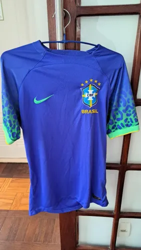 Camisa Brasil Nike 2022 Original Azul Copa do Mundo