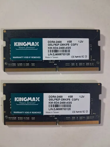 Memória ram original para notebook- 2 pentes de 4gb Kingmax