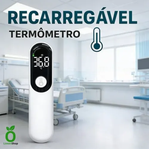 Termômetro Infravermelho Sem Contato Recarregável