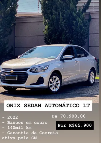 Chevrolet Onix Plus LT 1.0 12V TB Flex Aut. 4P 2022
