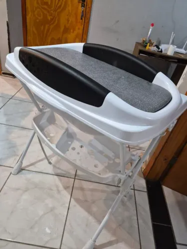 Banheira de Bebê com Suporte e Trocador Galzerano Premium - Grafite