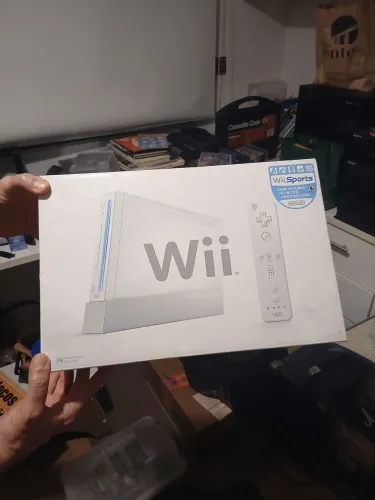 Caixa Original Nintendo Wii Branco + Manuais + Berços - SÓ A CAIXA