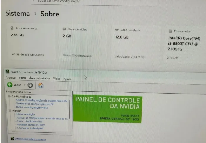 Placa de Vídeo EVGA GeForce GT 1030 2GB - Excelente Estado!
