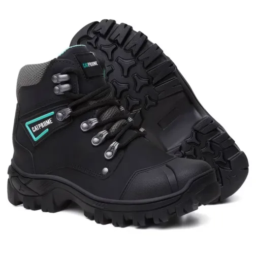 Bota Botina Feminina Em Couro Nobre e Palmilha em Gel Original com C.A 47.751