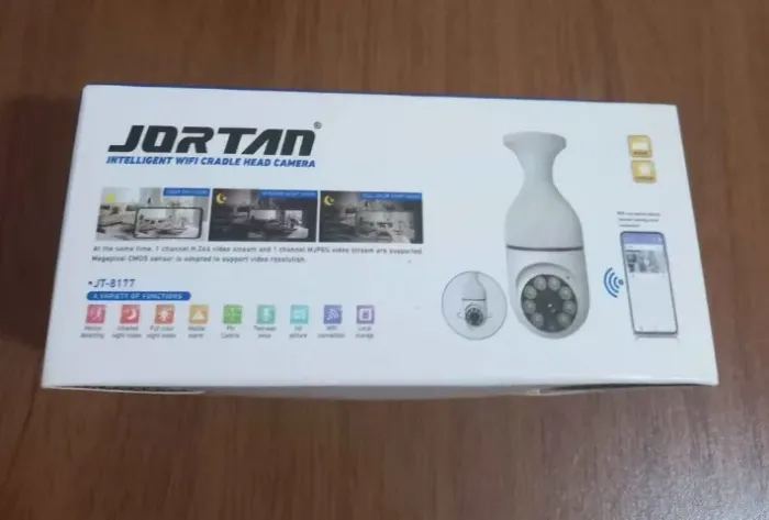 Câmera Lampada de Segurança Wifi Giratória 360º IP Visao Noturna,