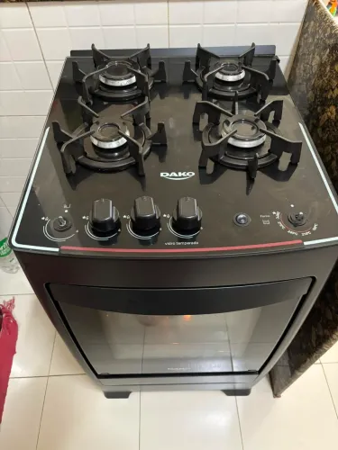Fogão dako supreme tampo de vidro