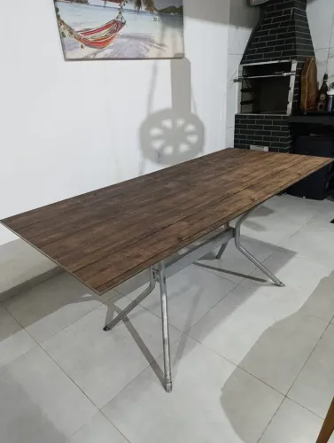 Mesa de vidro 6 lugares