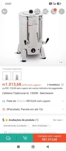 Cafeteira novinha
