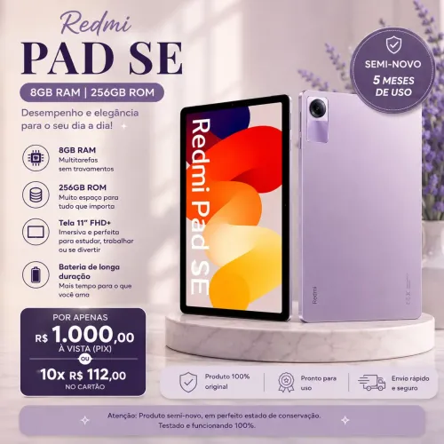 Redmi Pad SE - Semi Novo