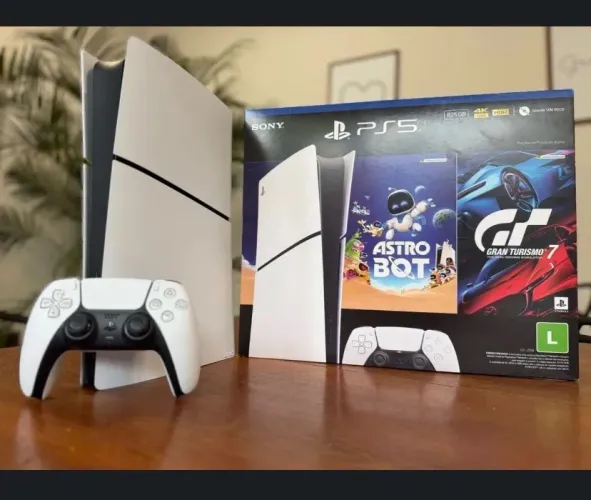 Ps5 slim 2 meses de uso até 12x c/juros
