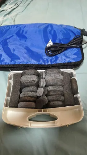 Kit pedras vulcânicas + manta térmica estek NOVO