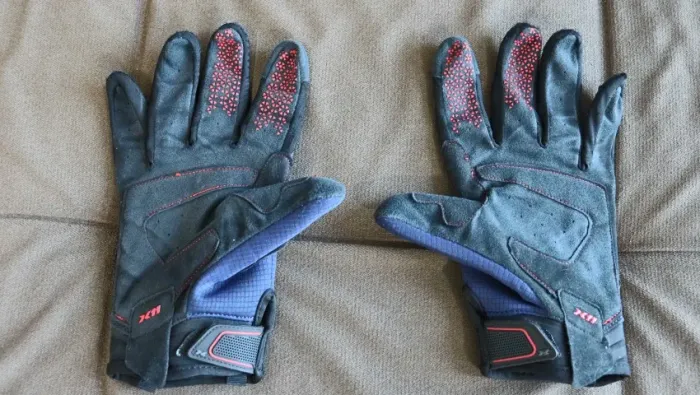 (Novíssimo) Luva X11 Nitro 4 Azul Motociclista Cano Curto Neoprene Poliester