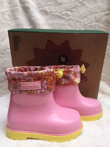 Galocha rosa mini melissa tamanho 20/21