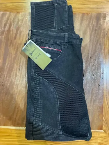 Calça Jeans Hithotwin Motociclista Com Preteçao