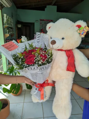 Buquê de rosas namorados 
