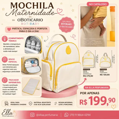Promoção mochila maternidade 