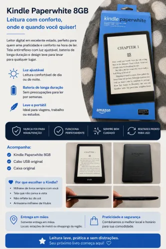 Kindle Paperwhite 11ª Geração - 8GB | Excelente Estado