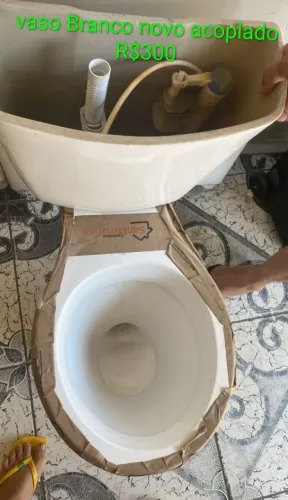 Vaso sanitário acoplado novo