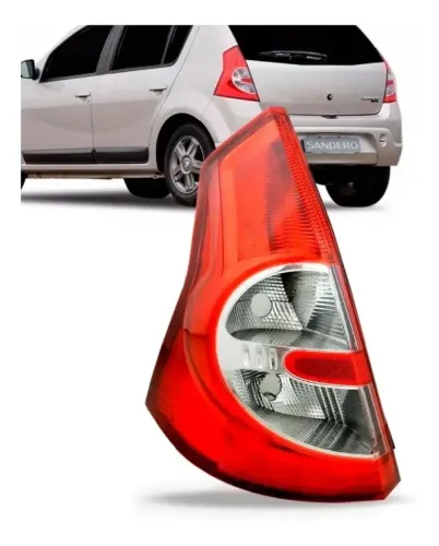 Renault Sandero 2010 - Lanterna traseira esquerda usada.