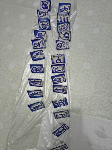 Raro conjunto de carimbos pedagógicos